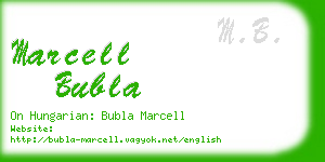 marcell bubla business card